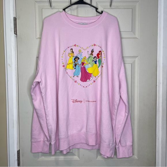 Stoney Clover Lane x Disney Princess Crewneck Sweater Sz 2XL - Picture 1 of 11